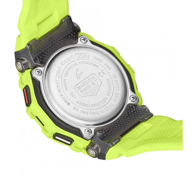 Acheter la montre Casio G Shock GBD 200 9ER jaune Paris