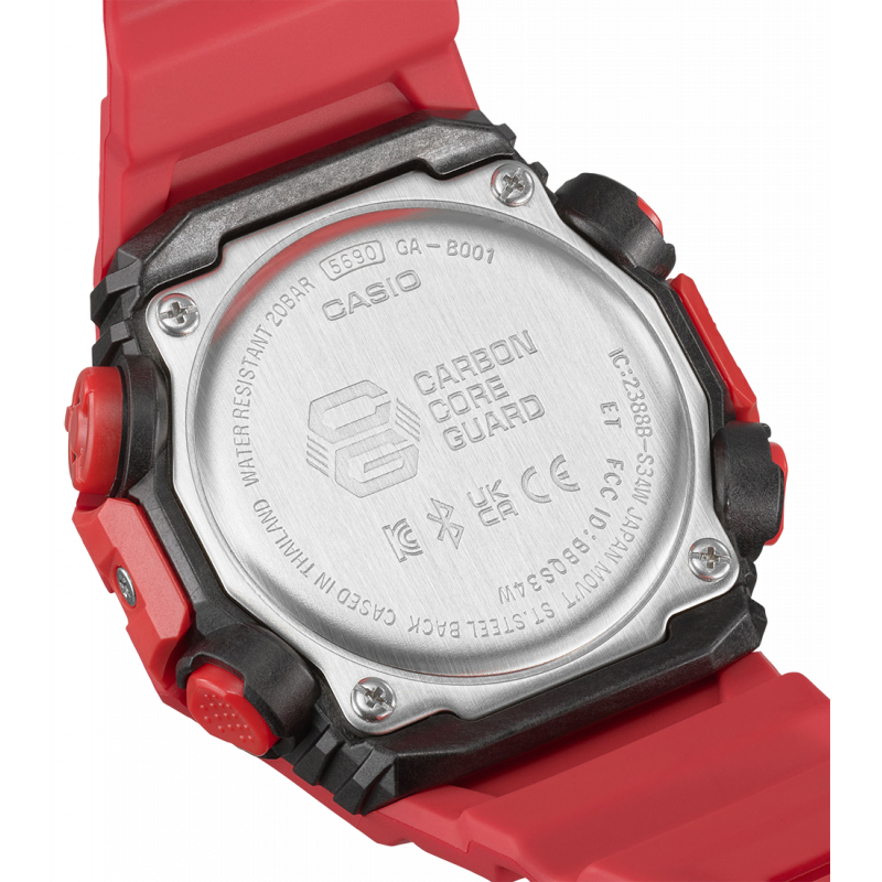 Montre casio on sale rouge