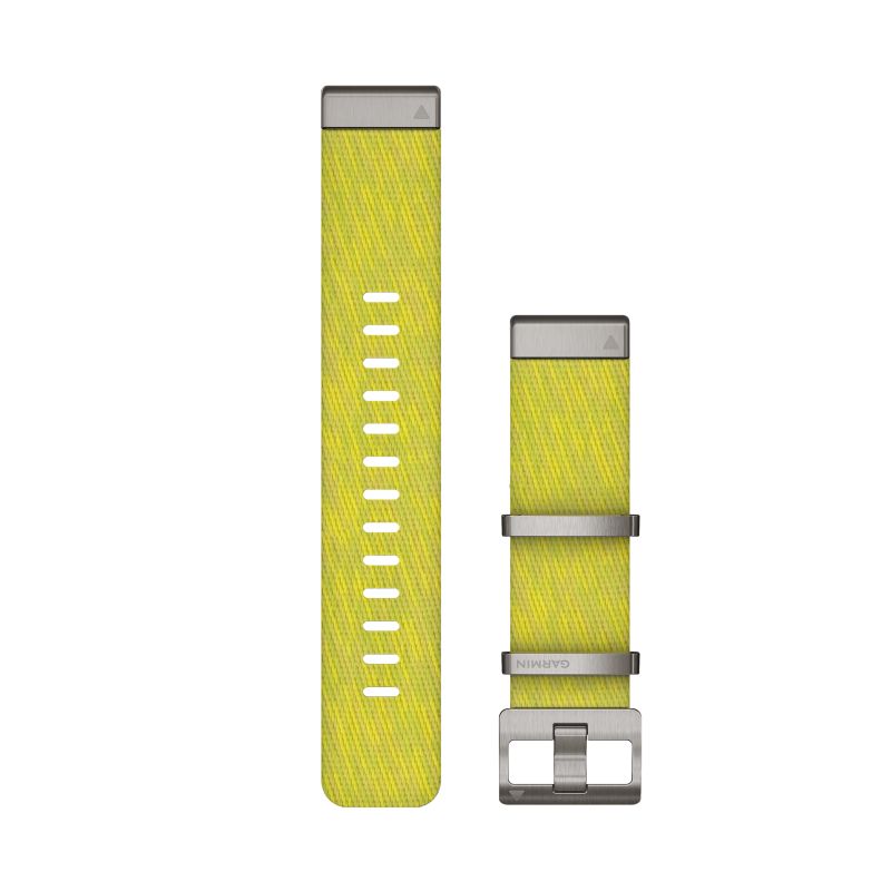 Bracelet Garmin MARQ QuickFit 22mm nylon jaune/vert 010-12738-23