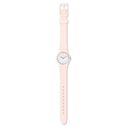 Montre Swatch Lady LP150 - PINKBELLE silicone rose pour Femme Montre Swatch Lady LP150 - PINKBELLE silicone rose pour Femme