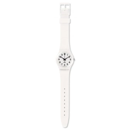 Montre Swatch Gent SO28W107-S14 - JUST WHITE SOFT silicone blanc pour Homme Montre Swatch Gent SO28W107-S14 - JUST WHITE SOFT silicone blanc pour Homme